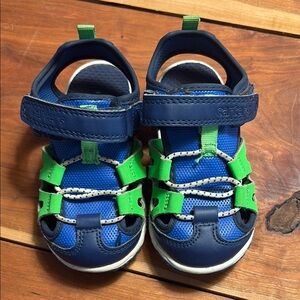 Carter's Navy and Lime Kids Sandals
